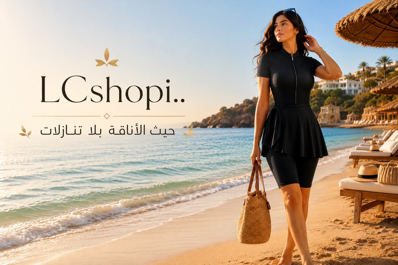 LCshopi, l'élégance sans compromis - tenue de bain noire chic